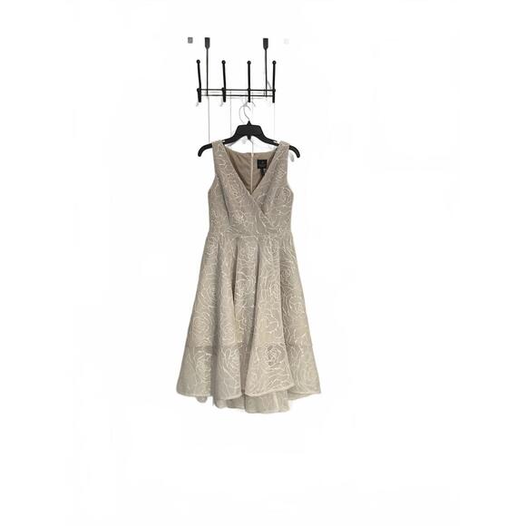 NWOT Adrianna Papell (Anthropology) Bonded Mesh High Low Dress Sz 6 - Picture 9 of 11